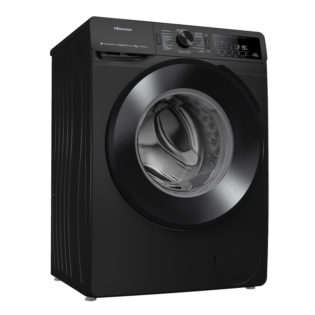 Hisense WF3V843BB/BLX Wasmachine Zwart
