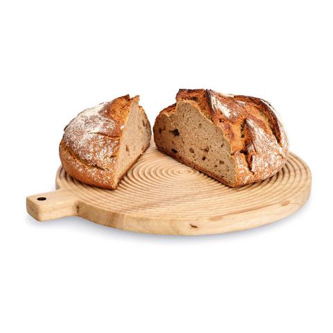 Zeller Present Brotschneidebrett zeller Schneidebrett GUMMIBAUM BHT 30.50x2x30.50 cm