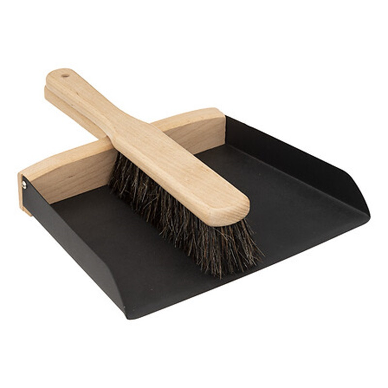 5five Stoffer en blik - metaal/hout - 30 x 24 cm - Een schoonmaak topper -