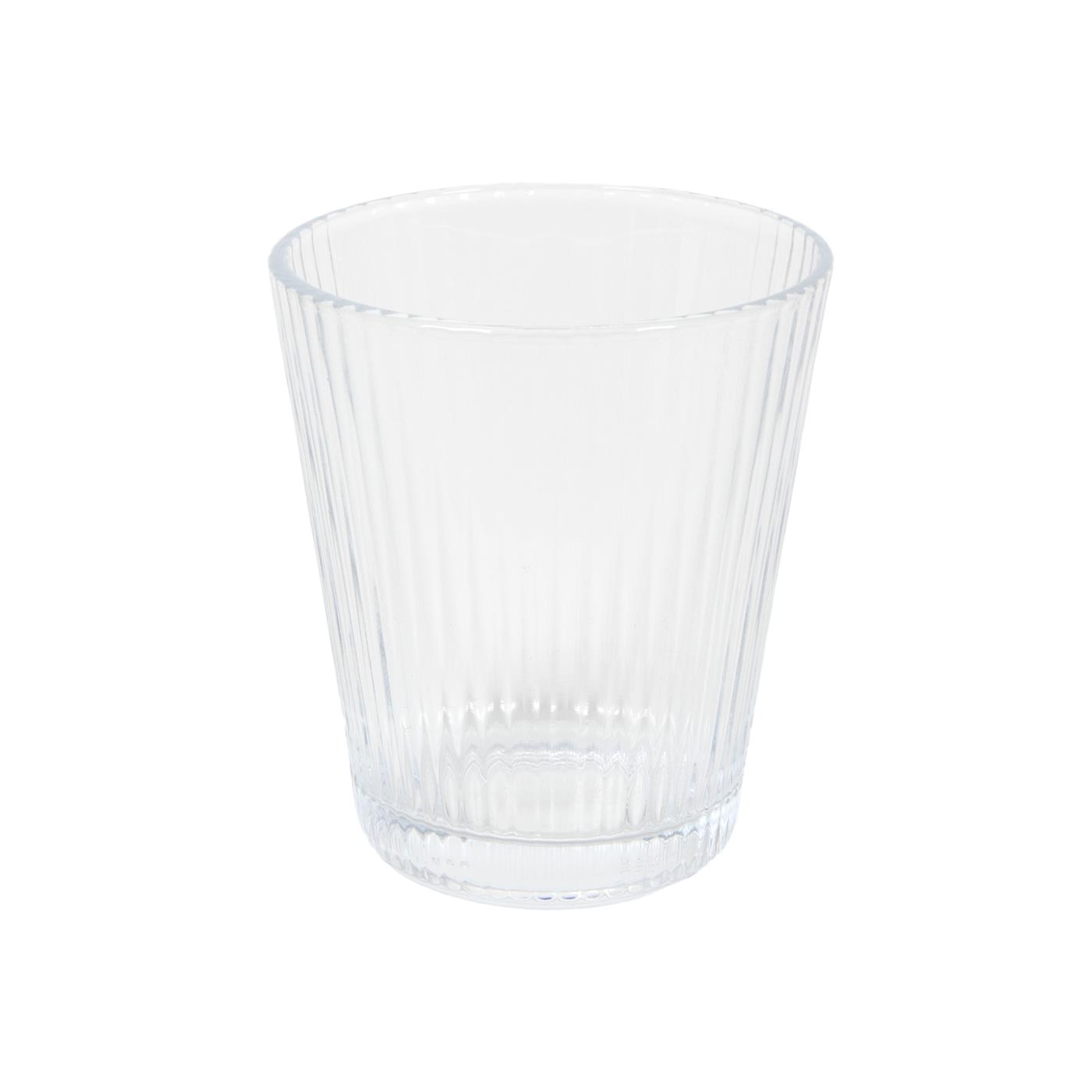 Merkloos Drinkglas Lines Clear 335ml Ø9x10cm Doos A 6 Stuks