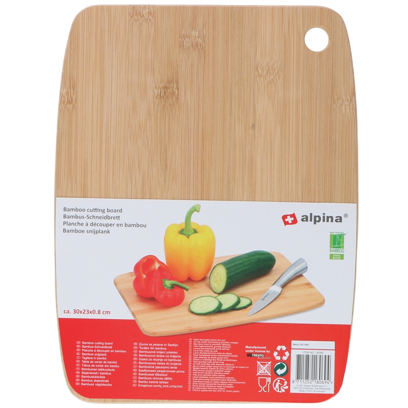 Alpina Schneidebrett ALPINA Schneidbrett, M, 30x23 cm