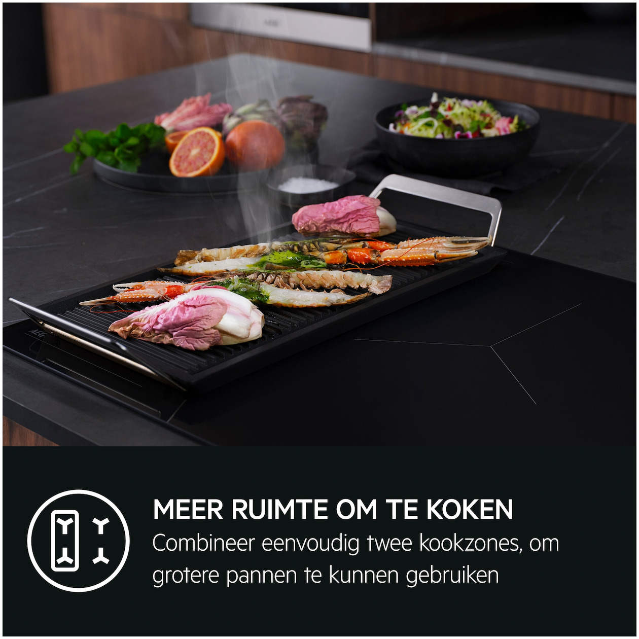 AEG TK85IM0FXB Inductie inbouwkookplaat Zwart