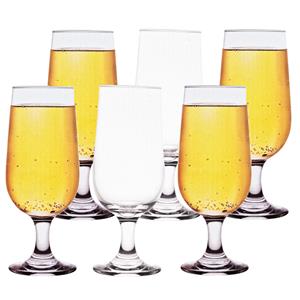 Alessandro Bierglazen - 6x - voetglas - 400 ml - 7,5 x 19 cm -