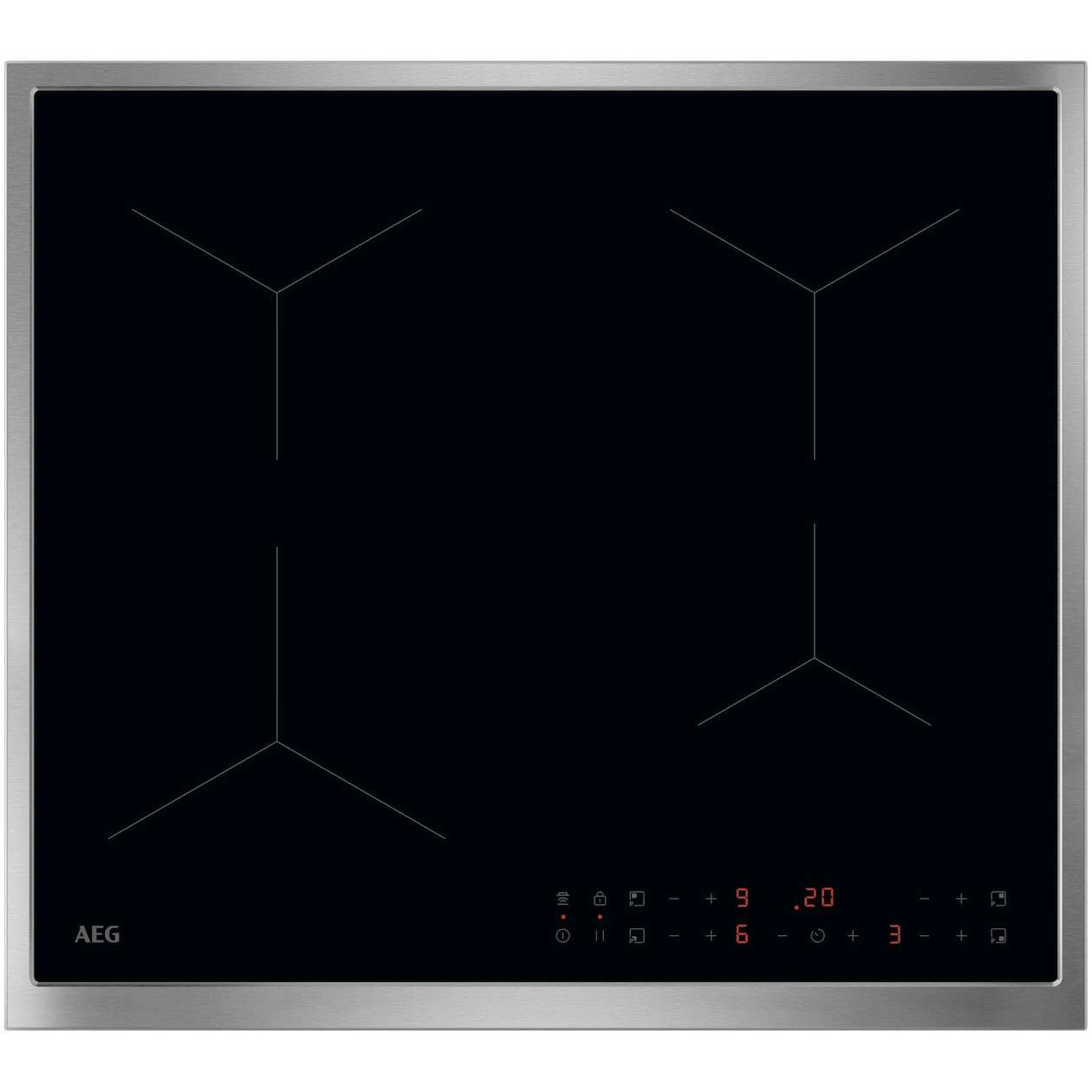 AEG TN64IA0FXB Inductie inbouwkookplaat Zwart