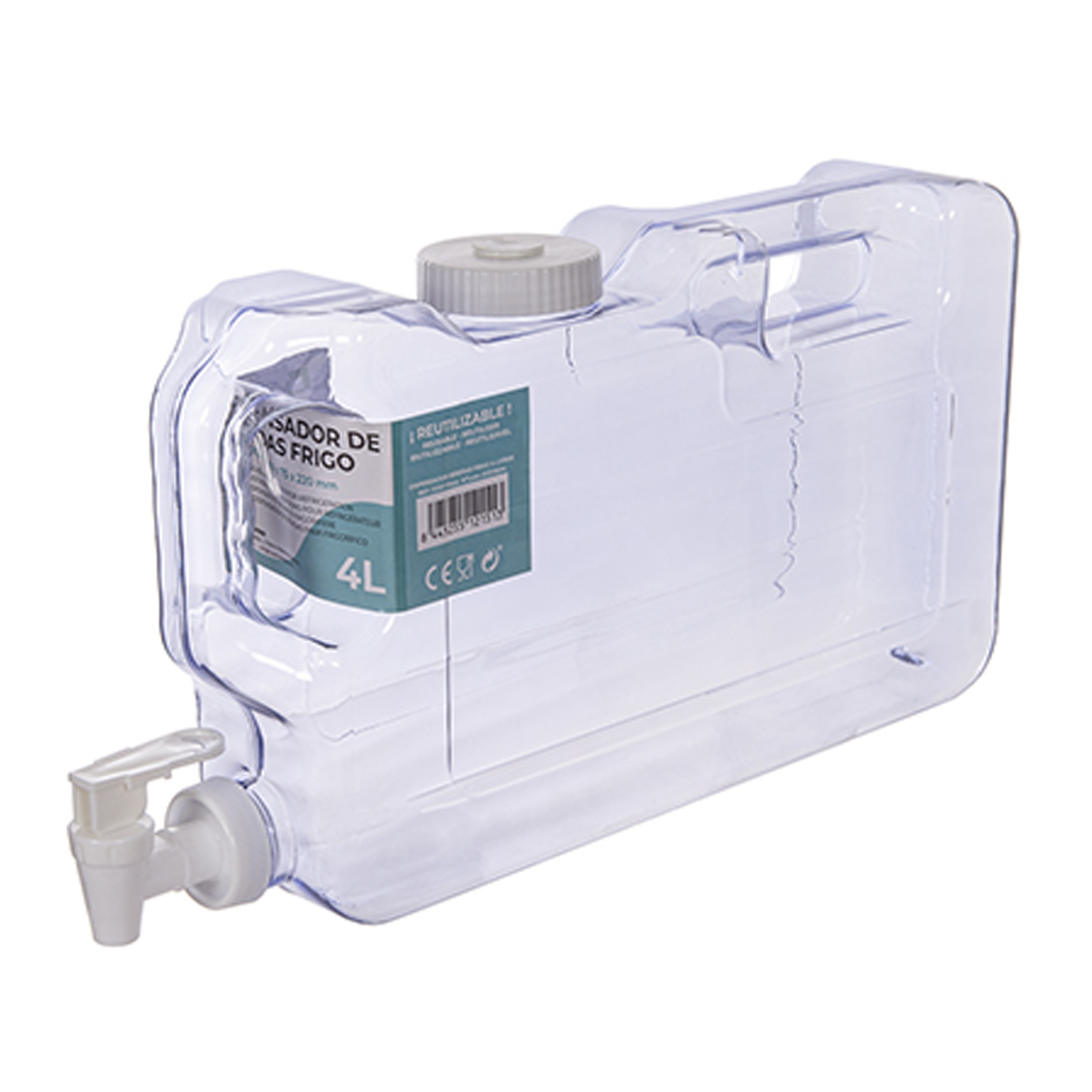 CM Drank/Water/Limonade dispenser tap - 4 Liter - kunststof - x 20 x 8  -