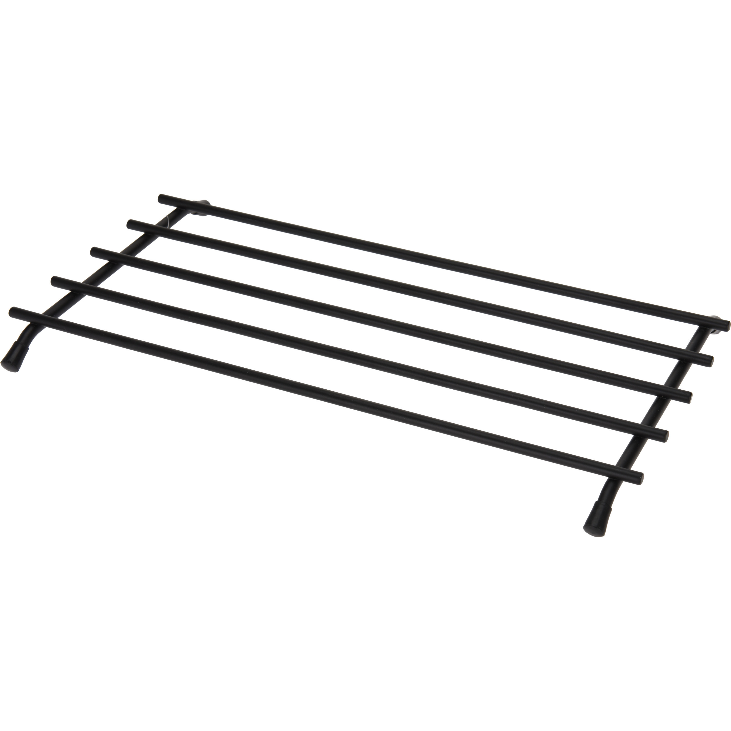 Bellatio Design BD Pannenonderzetter - zwart - metaal - 35 x 20 cm - ovenschaal onderzetter -