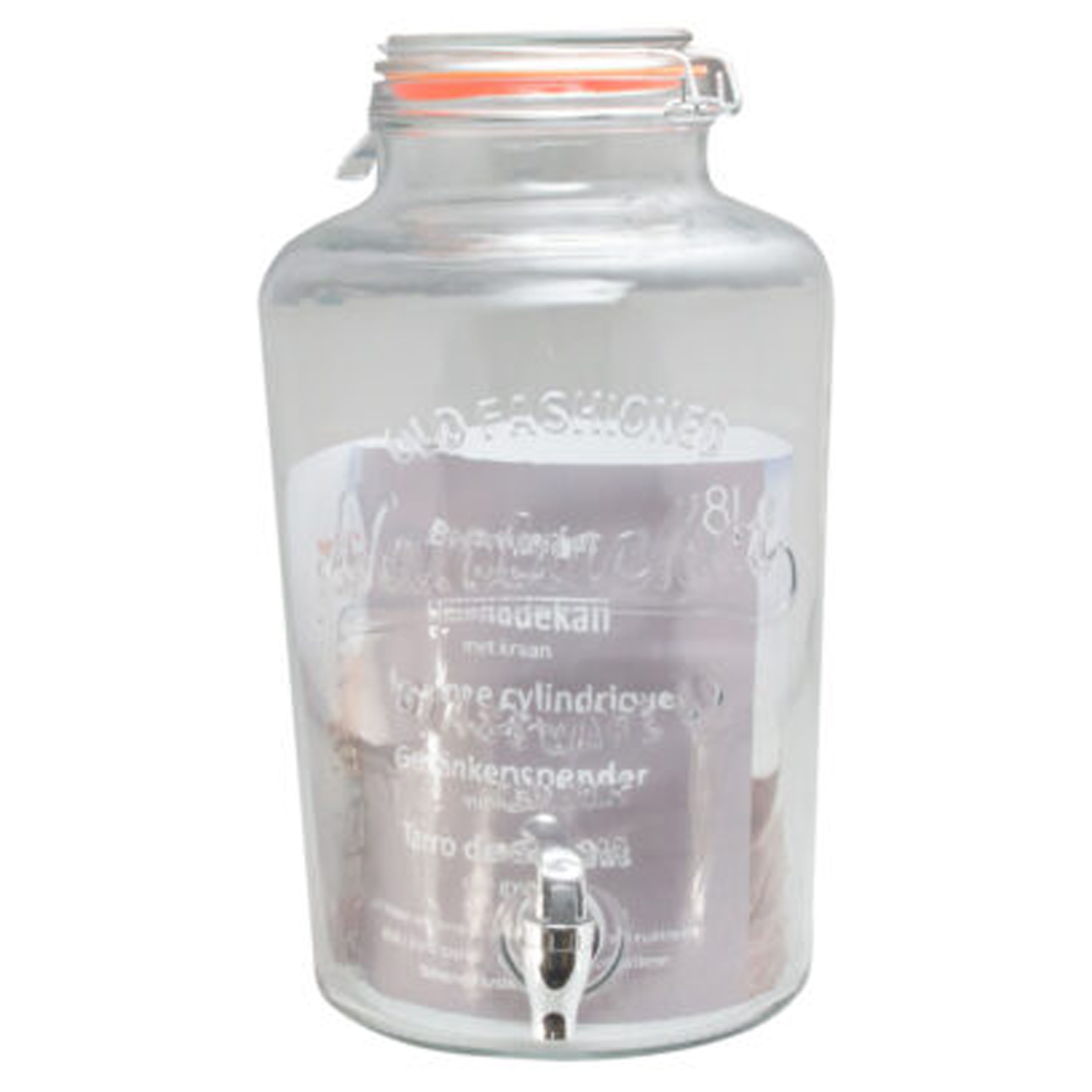 Svenska Living Drankdispenser/limonadedispenser - glas - 8 liter - 18 x cm -