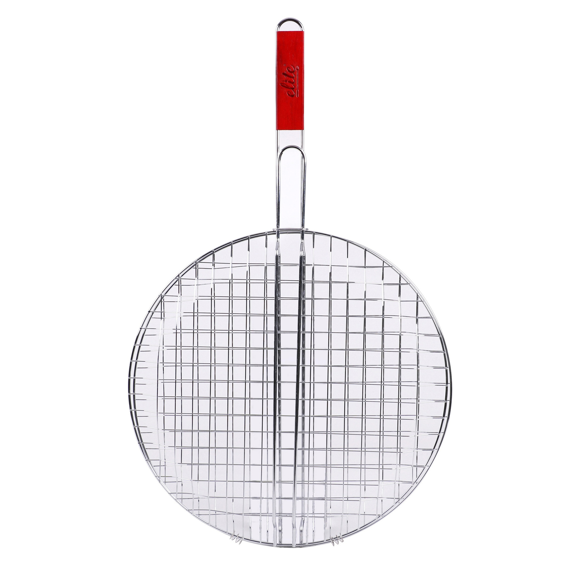 Elite BBQ/barbecue rooster - klem grill - metaal/hout - x 66 x 1 cm -