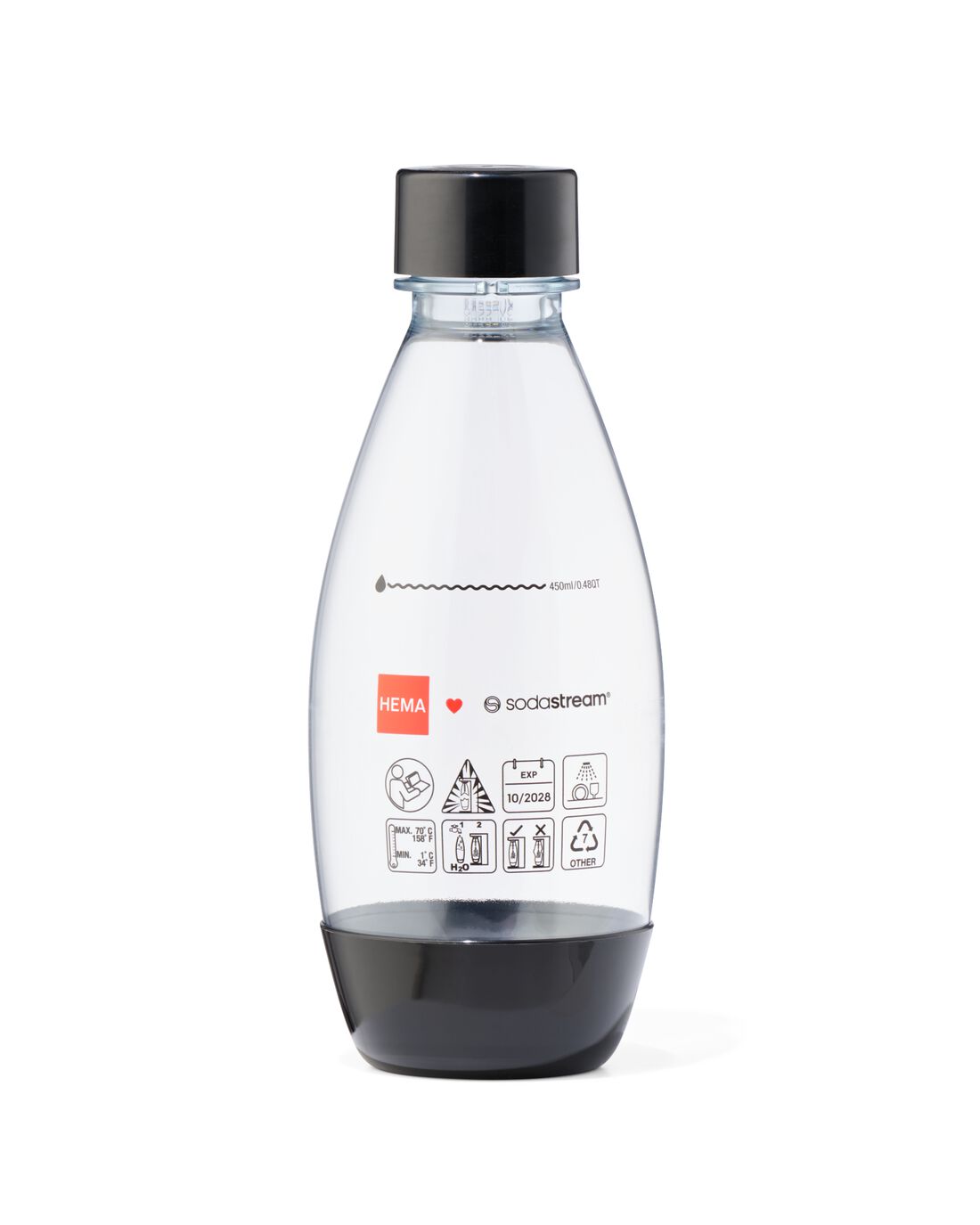 SodaStream Kunststof Fles 0.5L Zwart