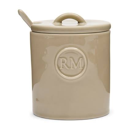 Rivièra Maison Riviera Maison - Portofino Sugar Jar With Spoon - Flax