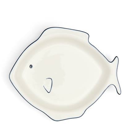 Rivièra Maison Riviera Maison - Como Fish Serving Bowl - Blauw | White