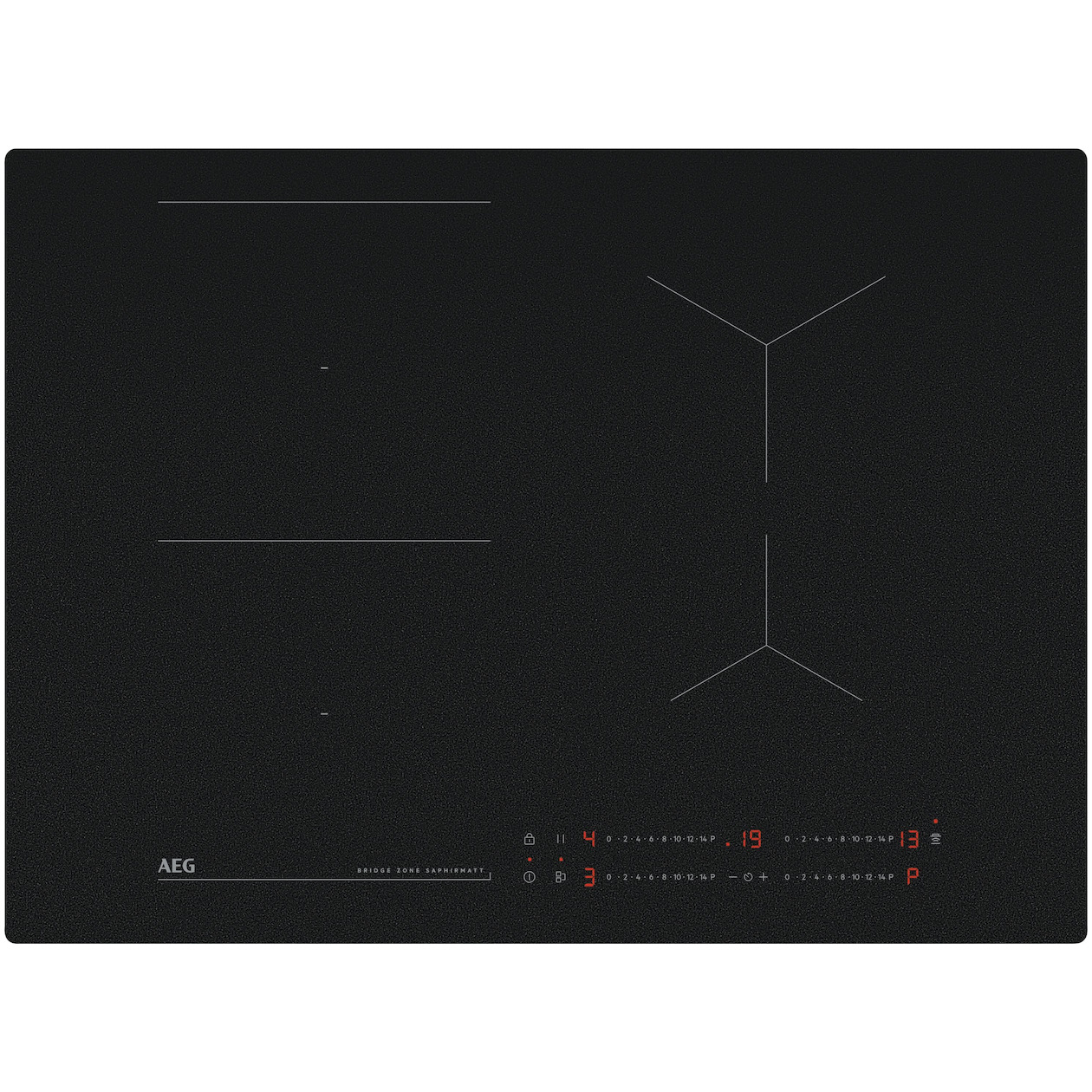 AEG TO74IB00CZ SaphirMatt Inductie inbouwkookplaat Zwart