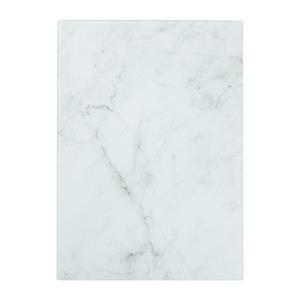 Xenos Snijplank marmeren look - wit - 30x42x0.04 cm