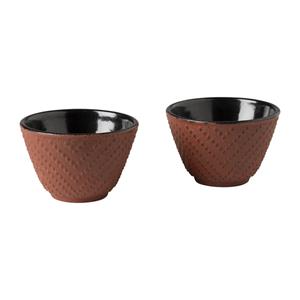 Xenos Theekopjes Yuka - set van 2 - rood