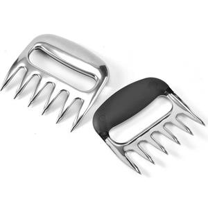 LuxeBass RVS Vleesklauwen | Set van 2 - LB651