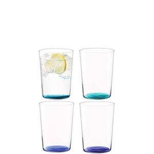 LSA L.S.A. Coro Tumbler Glas 560 ml Set van 4 Stuks Assorti