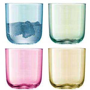 LSA L.S.A. Polka Tumbler 420 ml Pastel Set van 4 Stuks Assorti