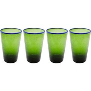 Kare Design Bubbles Waterglazen groen 4st