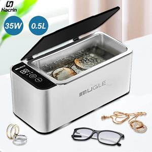 Build My Home Ultrasoon reiniger 35W Ultrasoon glazen sieradenreiniger 500ML Ultrasoon reinigingsmachine Ultrasoon wasbad voor glazen