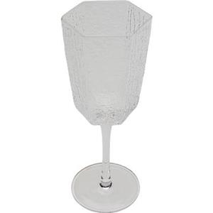 Kare Design Kare Rode Wijnglas Cascata Clear