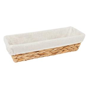 5five Rieten gevlochten broodmandje - naturel - x 14 x 9 cm -