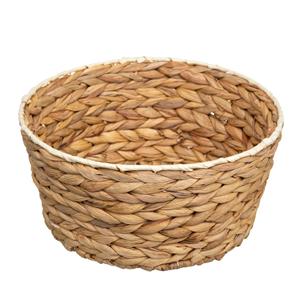 5five Rieten gevlochten mandje - naturel - D36 x H13 cm - rond -