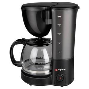 Alpina Switzerland 871125218102 Koffiezetapparaat Zwart Capaciteit koppen: 12 Glazen kan