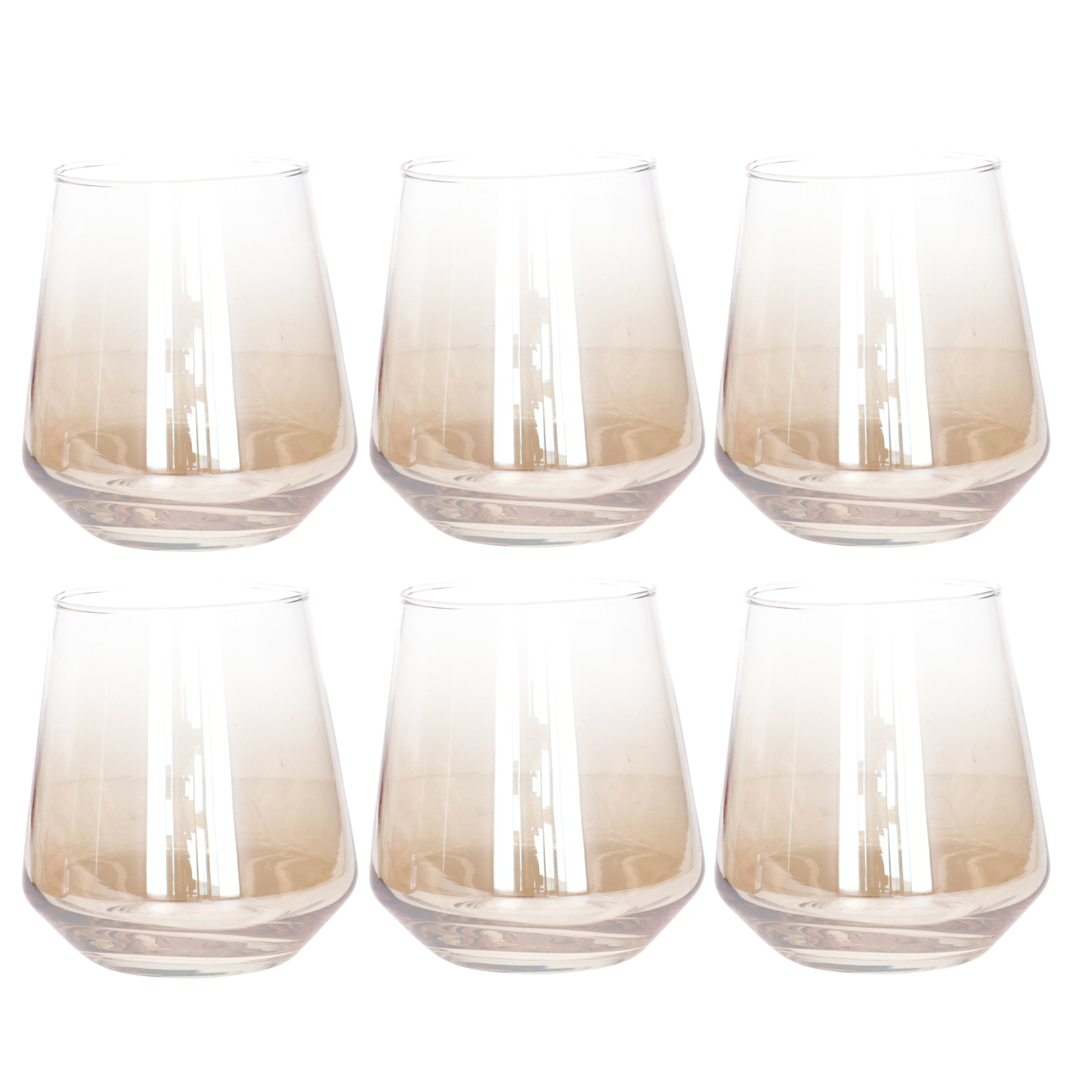 Secret de Gourmet Drinkglazen Olga - 6x stuks - glas - 450 ml -
