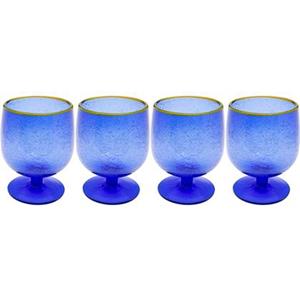 Kare Design Bubbles Wijinglazen blauw 4st