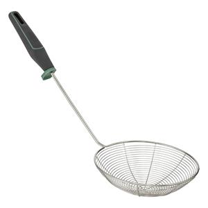 5five Keukengerei frituur lepel - zilver/grijs - rvs - x 10 cm -