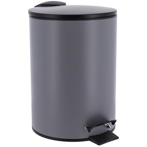 Tendance Badkamer prullenbak Urban Stone - soft close - grijs - 3 ltr -