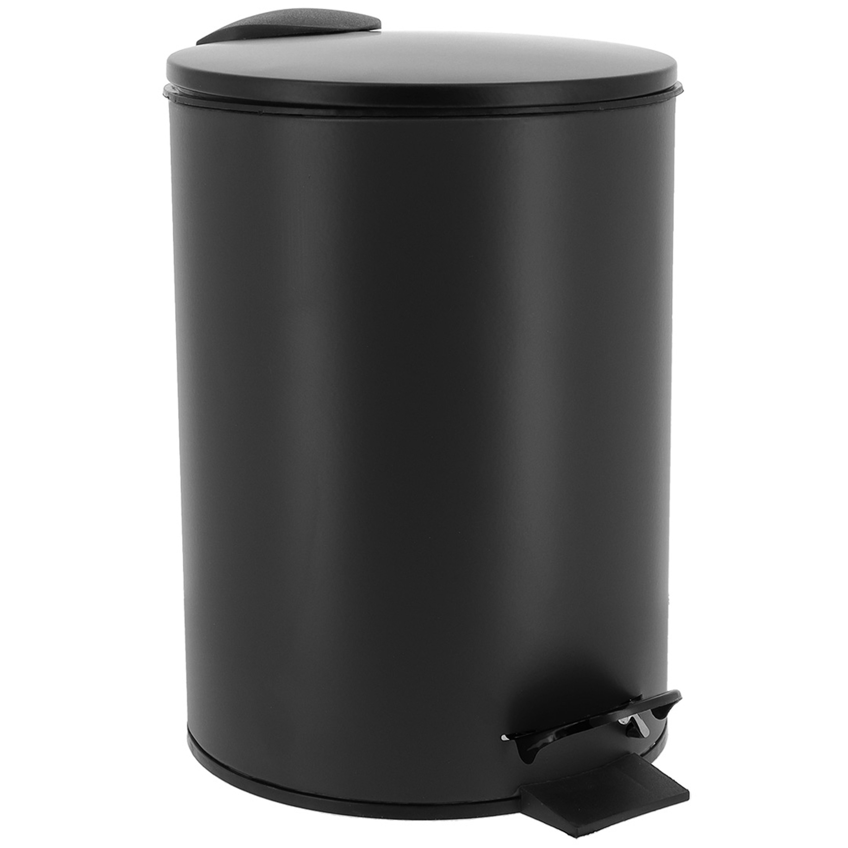 Tendance Badkamer prullenbak Urban Stone - soft close - zwart - 3 ltr -