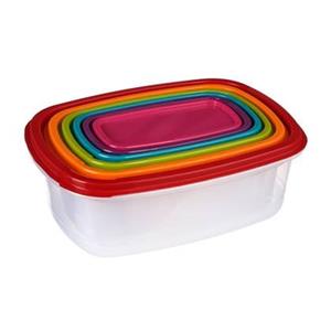 Five  Nestbare vershoudbakjes | Rechthoekig - 6 formaten