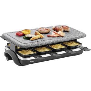 Trisa Hot Stone Gourmetstel 8 pannen, Anti-aanbaklaag Zwart