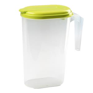 PlasticForte Schenkkan - met groene deksel - 1,6L - kunststof - sapkan -