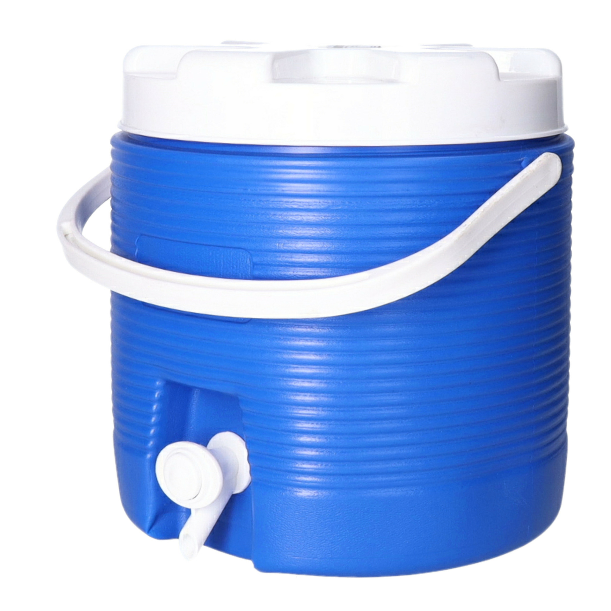 Merkloos Koelbox drank dispenser - met tap - 6.5L- plastic - 25 x 26 x 25 cm - draagbaar -