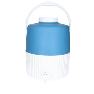 Merkloos Koelbox drank dispenser - met tap - 10L- plastic - 26 x 26 x 33 cm - draagbaar -