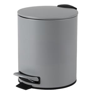 Urban Living Pedaalemmer - betongrijs - 5L - metaal - soft close -