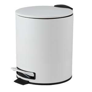 Urban Living Pedaalemmer - ivoor wit - 5L - metaal - soft close -