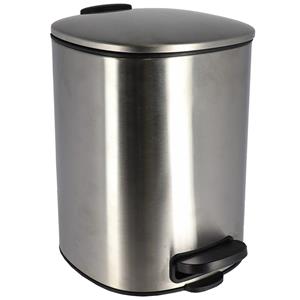 Tendance Badkamer prullenbak Elegance - soft close - chrome - 5 ltr -