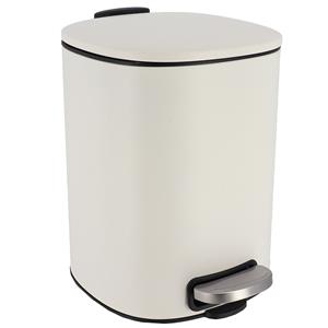 Tendance Badkamer prullenbak Elegance - soft close - wit - 5 ltr -