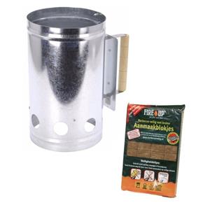 Shoppartners Barbecue starter inclusief bbq aanmaakblokjes 28 stuks -