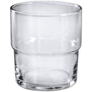 Pasabahçe Waterglas Hill stapelbaar; 200ml, 6.5x9.3 cm (ØxH); transparant; 6 stuk / verpakking