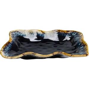 Kare Design Kare Serveerschaal Lio Dark Blue 17x26cm