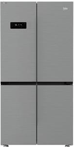 Beko GN1416240JXN Amerikaanse koelkast Zilver