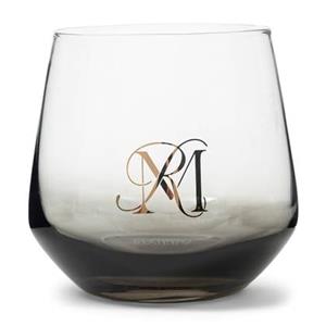 Rivièra Maison Riviera Maison Waterglas Zwart - RM Aura - Glas - 350 ml - (ØxH) 9x9