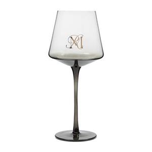 Rivièra Maison Riviera Maison Wijnglas Witte Wijn Zwart - RM Aura - Glas - 450 ml