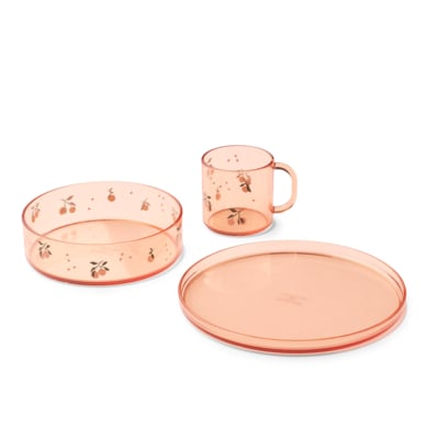 LIEWOOD Siva bedrukt Tritan servies peach /zee schelp