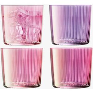 LSA L.S.A. Gems Tumbler Glas 310 ml Set van 4 Stuks Assorti