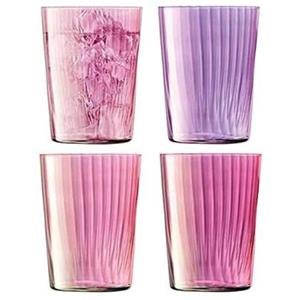LSA L.S.A. Gems Tumbler Glas 560 ml Set van 4 Stuks Assorti